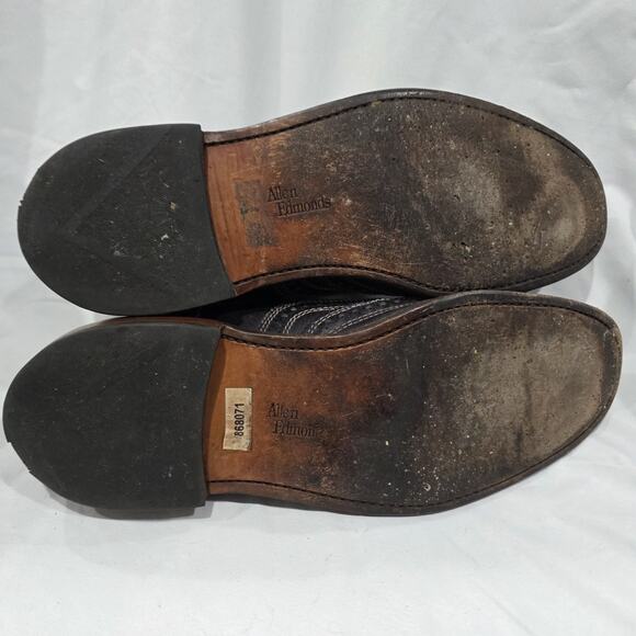 Allen Edmonds Neumok Wingtip Lace Up Oxford Dress Shoes Size 10 D Dark Brown